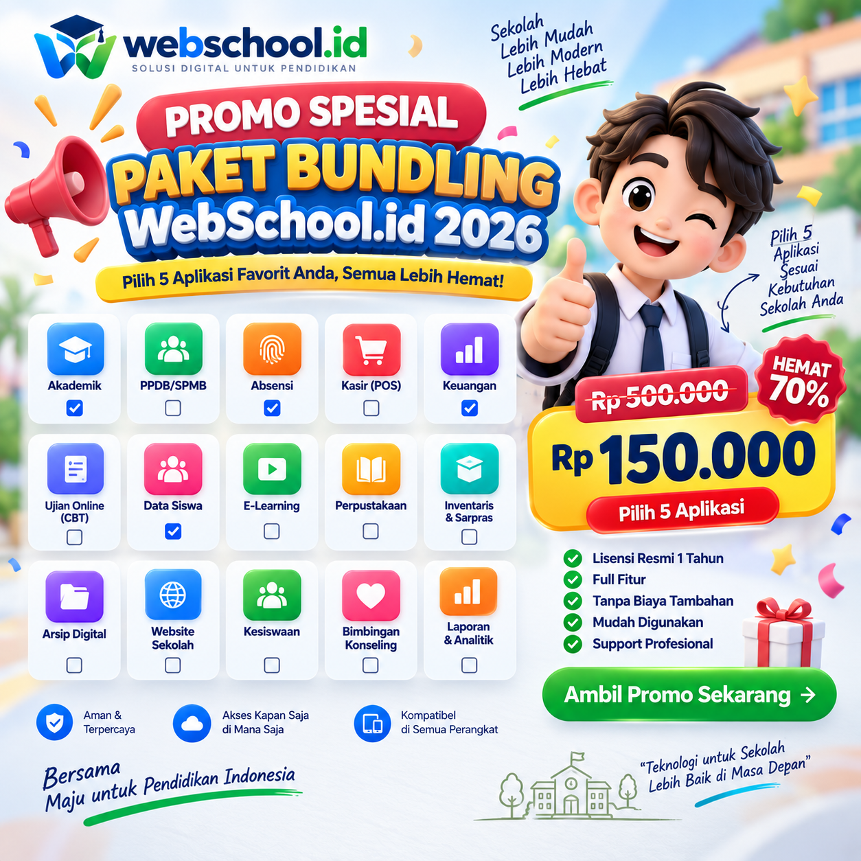 Promo Spesial Paket Bundling WebSchool.id 2026